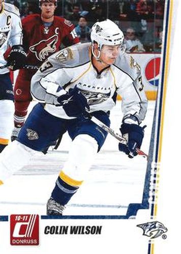 #86 Colin Wilson - Nashville Predators - 2010-11 Donruss Hockey