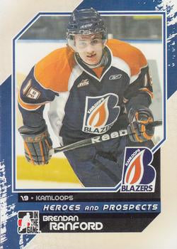 #86 Brendan Ranford - Kamloops Blazers - 2010-11 In The Game Heroes and Prospects Hockey