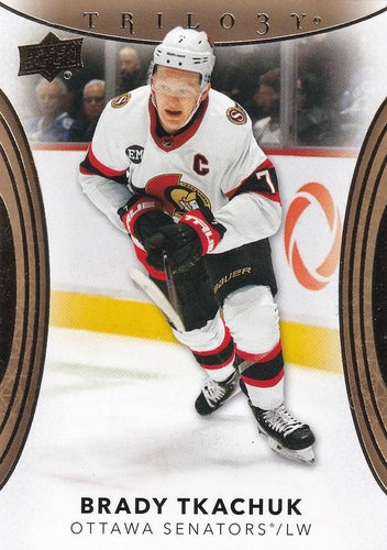 #86 Brady Tkachuk - Ottawa Senators - 2022-23 Upper Deck Trilogy Hockey