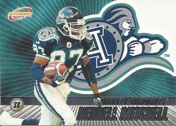 #86 Derrell Mitchell - Toronto Argonauts - 2003 Pacific Atomic CFL Football