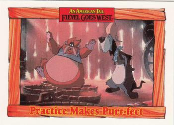 #86 Practice Makes Purr-fect - 1991 Impel An American Tail: Fievel Goes West
