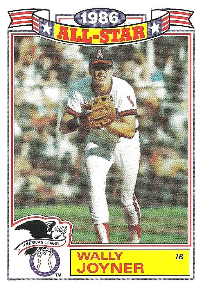 #13 Wally Joyner - California Angels - 1987 Topps - 1986 All-Star Game Commemorative Set (Glossy All-Stars) Baseball