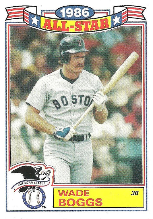 #15 Wade Boggs - Boston Red Sox - 1987 Topps - 1986 All-Star Game Commemorative Set (Glossy All-Stars) Baseball