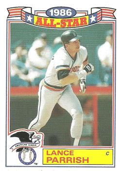 #20 Lance Parrish - Detroit Tigers - 1987 Topps - 1986 All-Star Game Commemorative Set (Glossy All-Stars) Baseball