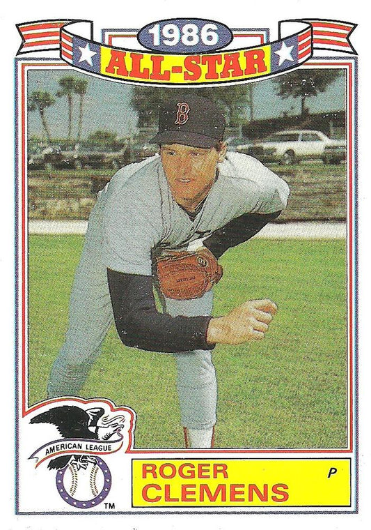 #21 Roger Clemens - Boston Red Sox - 1987 Topps - 1986 All-Star Game Commemorative Set (Glossy All-Stars) Baseball