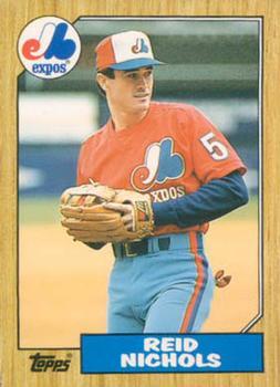 #87T Reid Nichols - Montreal Expos - 1987 Topps Traded Baseball