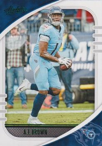 #87 A.J. Brown - Tennessee Titans - 2020 Panini Absolute - Green Football
