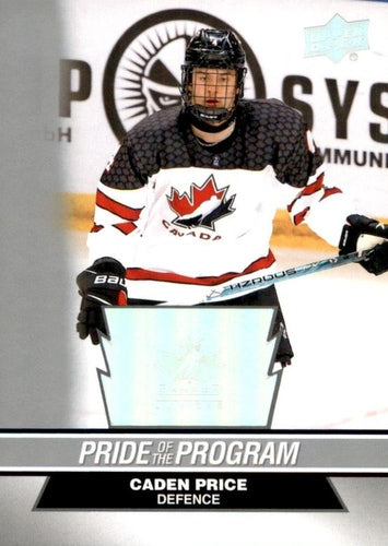 #87 Caden Price - Canada - 2023 Upper Deck Team Canada Juniors Hockey