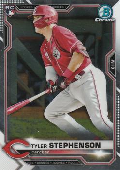 #87 Tyler Stephenson - Cincinnati Reds - 2021 Bowman Chrome Baseball