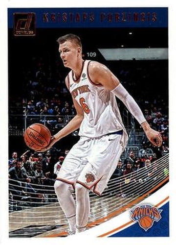 #87 Kristaps Porzingis - New York Knicks - 2018-19 Donruss Basketball