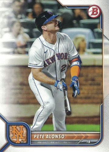 #87 Pete Alonso - New York Mets - 2022 Bowman Baseball