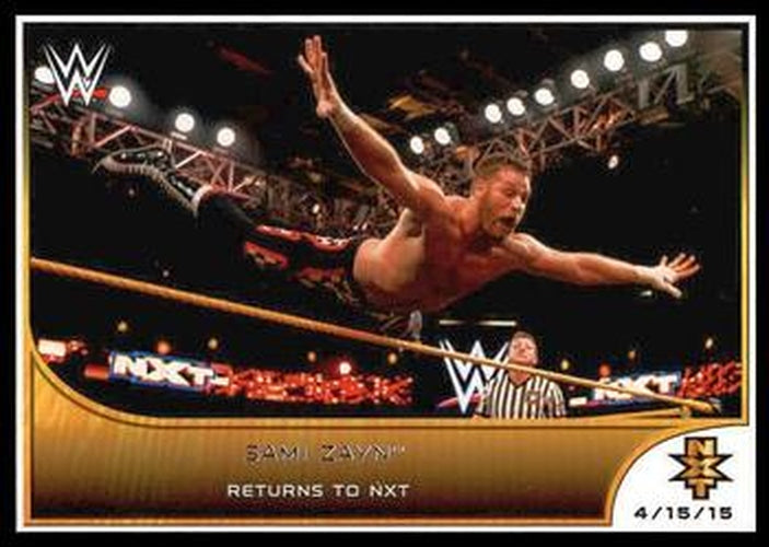 #87 Sami Zayn - 2016 Topps WWE Road to Wrestlemania Wrestling