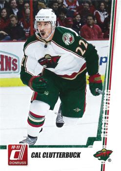 #87 Cal Clutterbuck - Minnesota Wild - 2010-11 Donruss Hockey