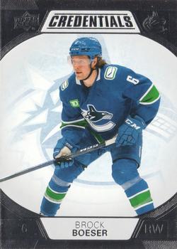 #87 Brock Boeser - Vancouver Canucks - 2022-23 Upper Deck Credentials Hockey