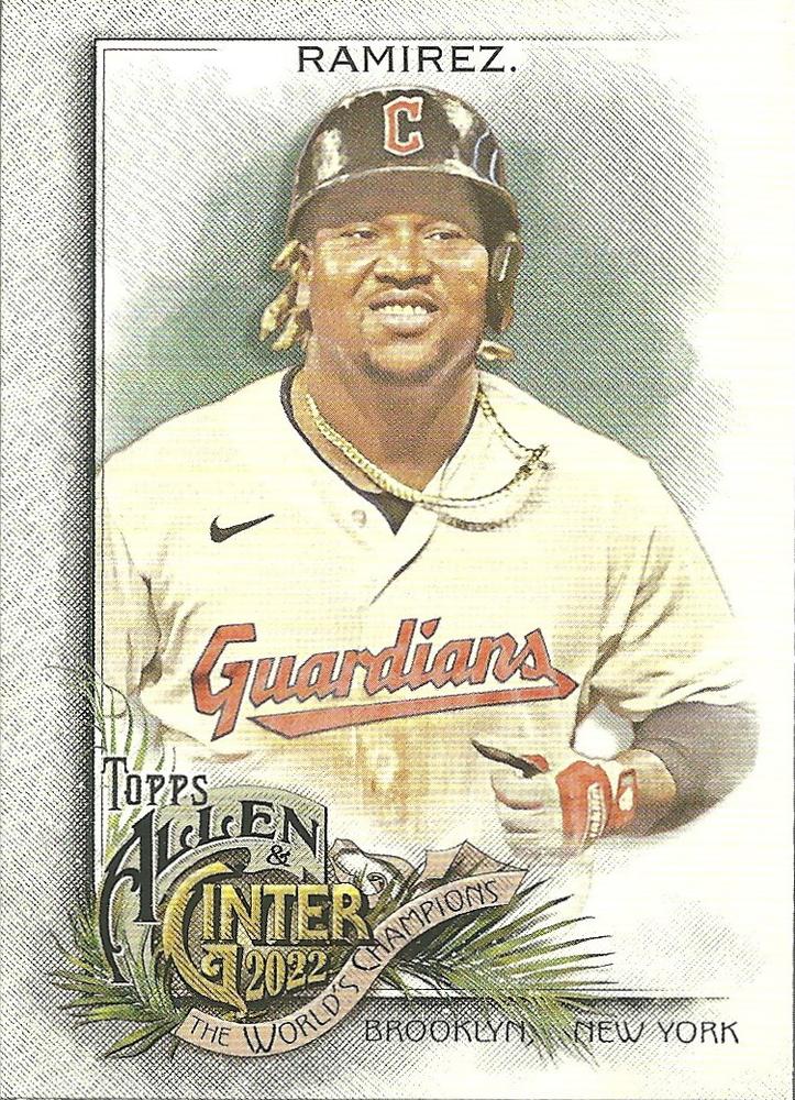 #87 Jose Ramirez - Cleveland Guardians - 2022 Topps Allen & Ginter Baseball