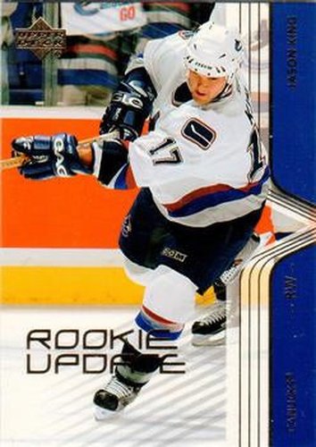#87 Jason King - Vancouver Canucks - 2003-04 Upper Deck Rookie Update Hockey
