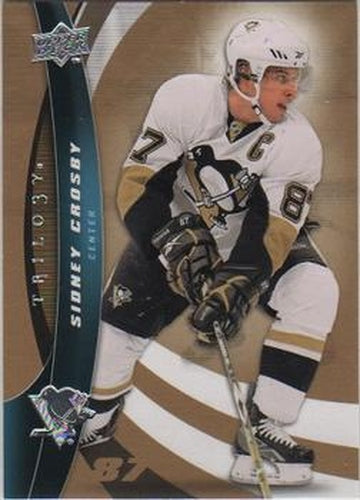 #87 Sidney Crosby - Pittsburgh Penguins - 2009-10 Upper Deck Trilogy Hockey