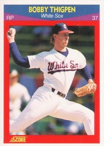#87 Bobby Thigpen - Chicago White Sox - 1990 Score 100 Superstars Baseball