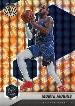 #87 Monte Morris - Denver Nuggets - 2020-21 Panini Mosaic - Mosaic Reactive Orange Basketball