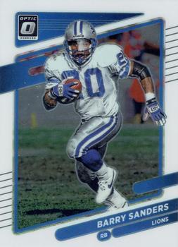 #87 Barry Sanders - Detroit Lions - 2021 Donruss Optic Football