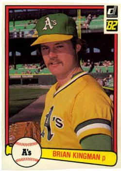 #87 Brian Kingman - Oakland Athletics - 1982 Donruss Baseball