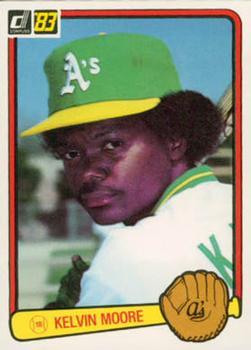 #87 Kelvin Moore - Oakland Athletics - 1983 Donruss Baseball