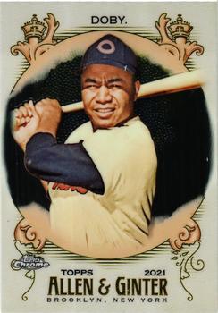 #87 Larry Doby - Cleveland Indians - 2021 Topps Allen & Ginter Chrome Baseball