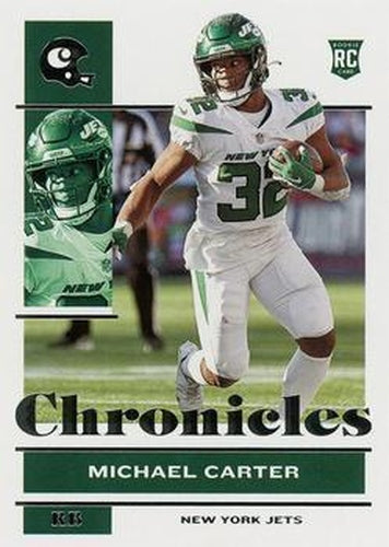 #87 Michael Carter - New York Jets - 2021 Panini Chronicles Football