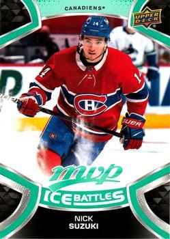 #87 Nick Suzuki - Montreal Canadiens - 2021-22 Upper Deck MVP - Ice Battles Hockey