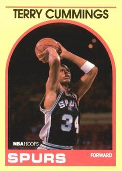 #87 Terry Cummings - San Antonio Spurs - 1989-90 Hoops Superstars Basketball