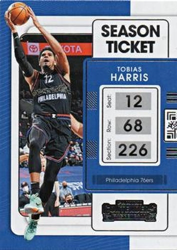 #87 Tobias Harris - Philadelphia 76ers - 2021-22 Panini Contenders Basketball
