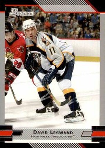 #87 David Legwand - Nashville Predators - 2003-04 Bowman Draft Picks and Prospects Hockey