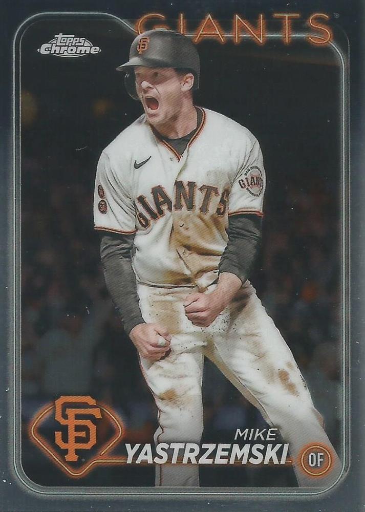 #87 Mike Yastrzemski - San Francisco Giants - 2024 Topps Chrome Baseball