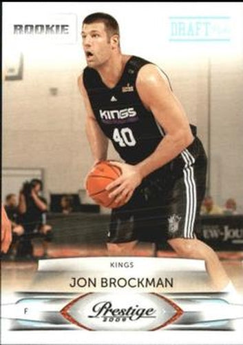 #237 Jon Brockman - Sacramento Kings - 2009-10 Panini Prestige - Draft Picks Light Blue Basketball