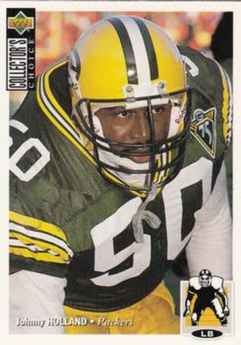 #87 Johnny Holland - Green Bay Packers - 1994 Collector's Choice Football