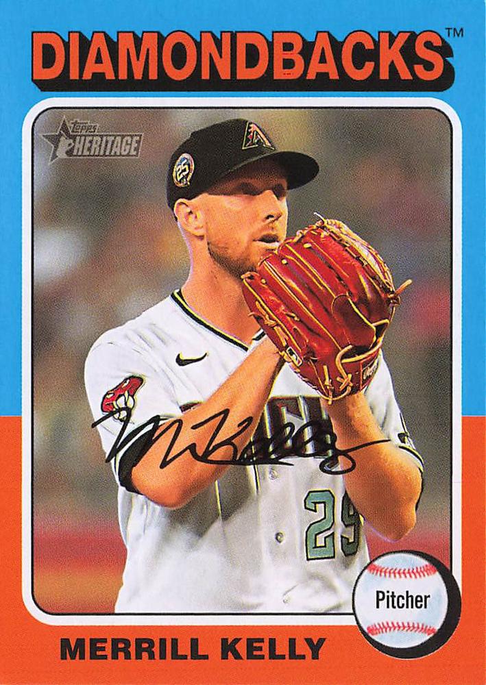 #87 Merrill Kelly - Arizona Diamondbacks - 2024 Topps Heritage Baseball