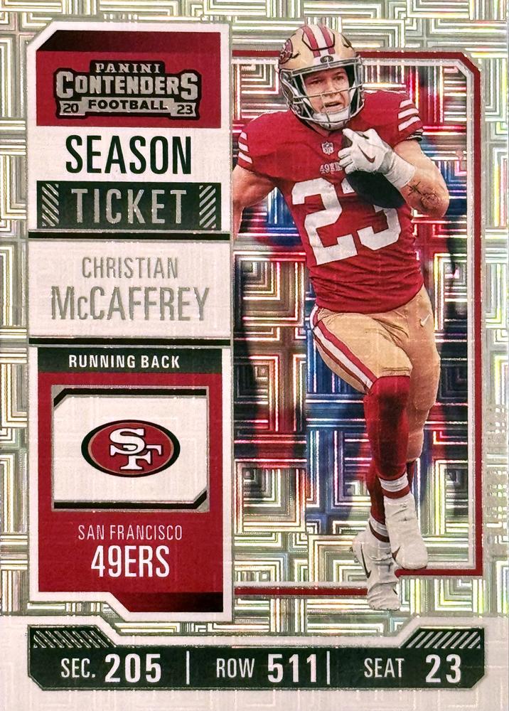 #87 Christian McCaffrey - San Francisco 49ers - 2023 Panini Contenders Football