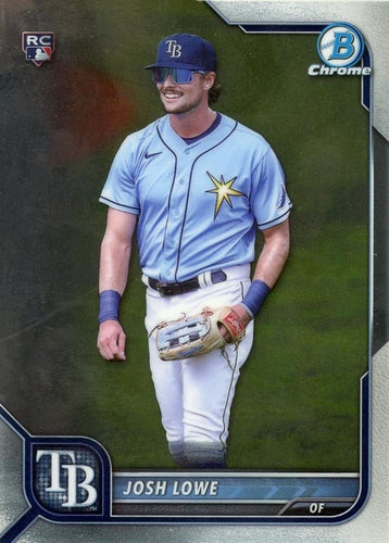#87 Josh Lowe - Tampa Bay Rays - 2022 Bowman Chrome Baseball