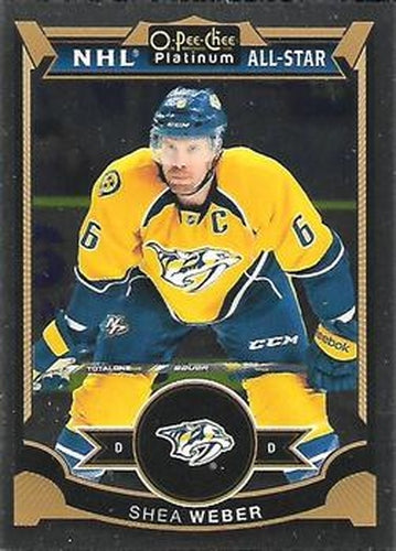 #87 Shea Weber - Nashville Predators - 2015-16 O-Pee-Chee Platinum Hockey