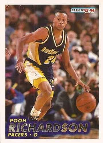 #87 Pooh Richardson - Indiana Pacers - 1993-94 Fleer Basketball