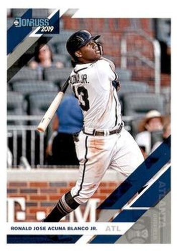 #87b Ronald Acuna Jr. - Atlanta Braves - 2019 Donruss Baseball