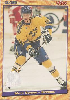 #13 Mats Sundin - Sweden - 1995 Semic Globe VM (Swedish) Hockey