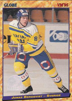 #34 Jonas Bergqvist - Sweden - 1995 Semic Globe VM (Swedish) Hockey