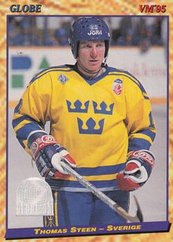#40 Thomas Steen - Sweden - 1995 Semic Globe VM (Swedish) Hockey