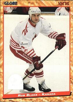 #82 Rob Blake - Canada - 1995 Semic Globe VM (Swedish) Hockey