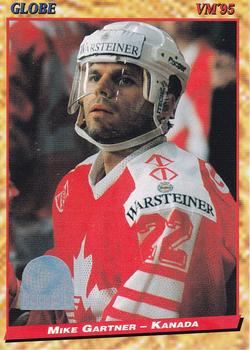 #86b Mike Gartner - Canada - 1995 Semic Globe VM (Swedish) Hockey