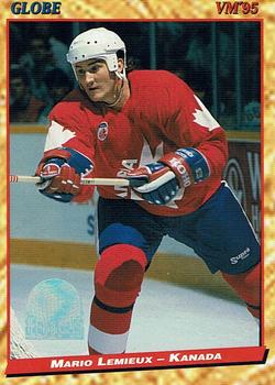 #87 Mario Lemieux - Canada - 1995 Semic Globe VM (Swedish) Hockey