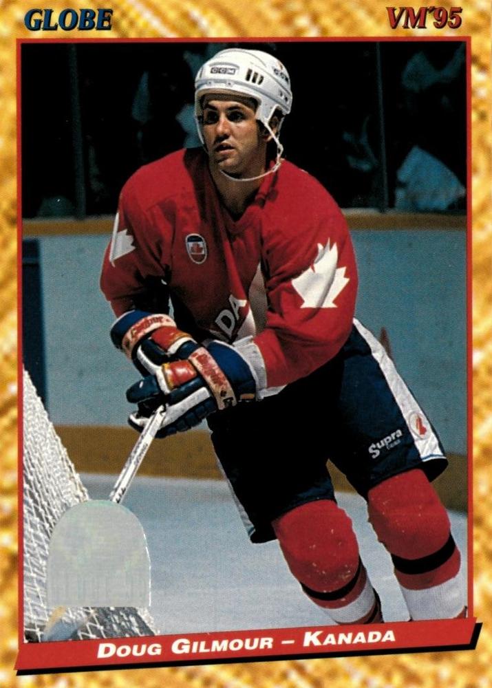 #93 Doug Gilmour - Canada - 1995 Semic Globe VM (Swedish) Hockey