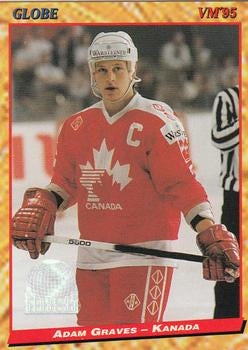 #96 Adam Graves - Canada - 1995 Semic Globe VM (Swedish) Hockey