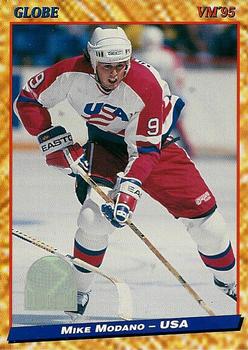 #111 Mike Modano - USA - 1995 Semic Globe VM (Swedish) Hockey